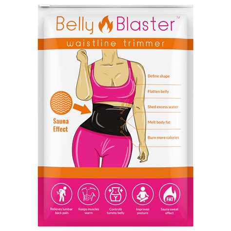 The heat created with workout or movement increases the body heat level around the waistline area to help achieve a more attractive and defined waistline. . Belly blaster